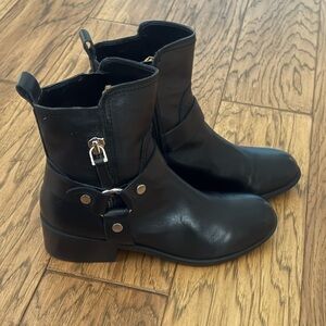Marc Fisher Leather Moto Boots